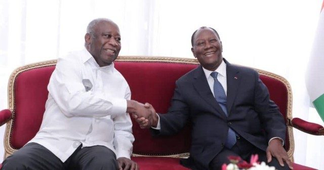 Alassane Ouattara et Laurent Gbagbo