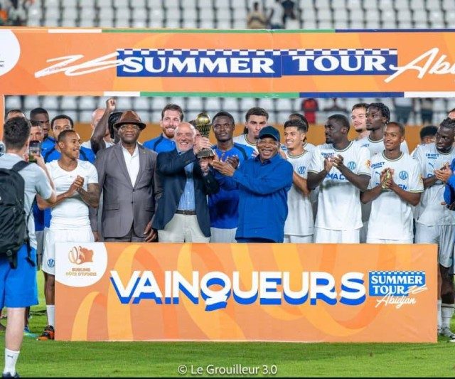 L'olympique de Marseille était le mois dernier à Abidjan