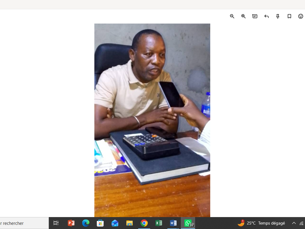 coulibaly Fatogoma Karim , fondateur du marché Clêman non loin de Cosmos