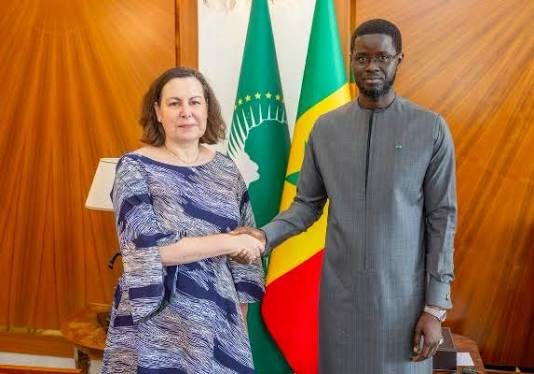 Diomaye Faye et la representante du FMI