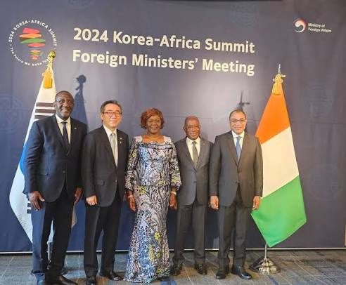 Des officiels ivoiriens au récent sommet Corée-Afrique
