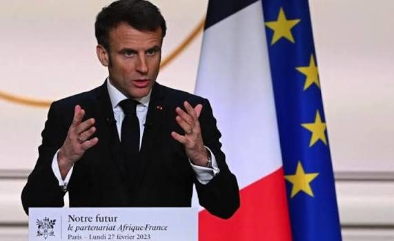 Emmanuel Macron , le Président de la France