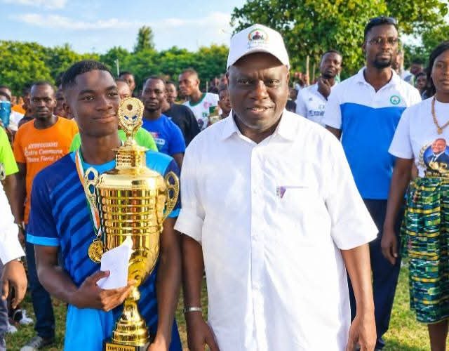 le parrain lors de la finale du tournoi