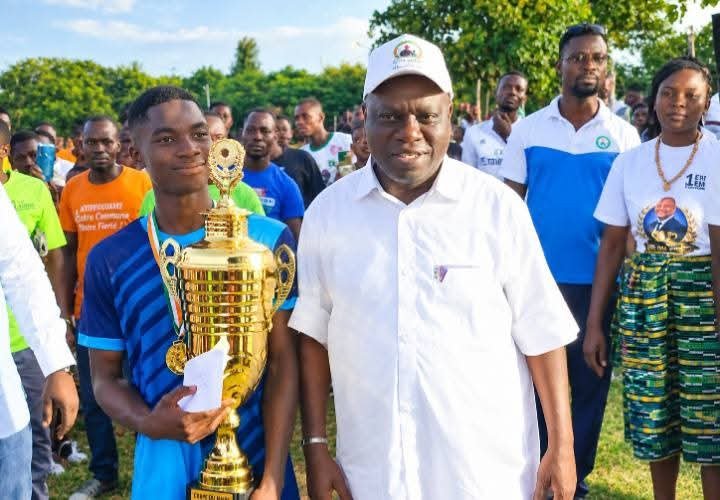 le parrain lors de la finale du tournoi
