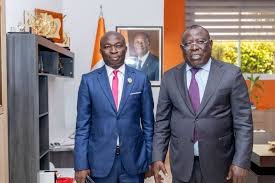 Cissé Bacongo en compagnie du député de Gouméré