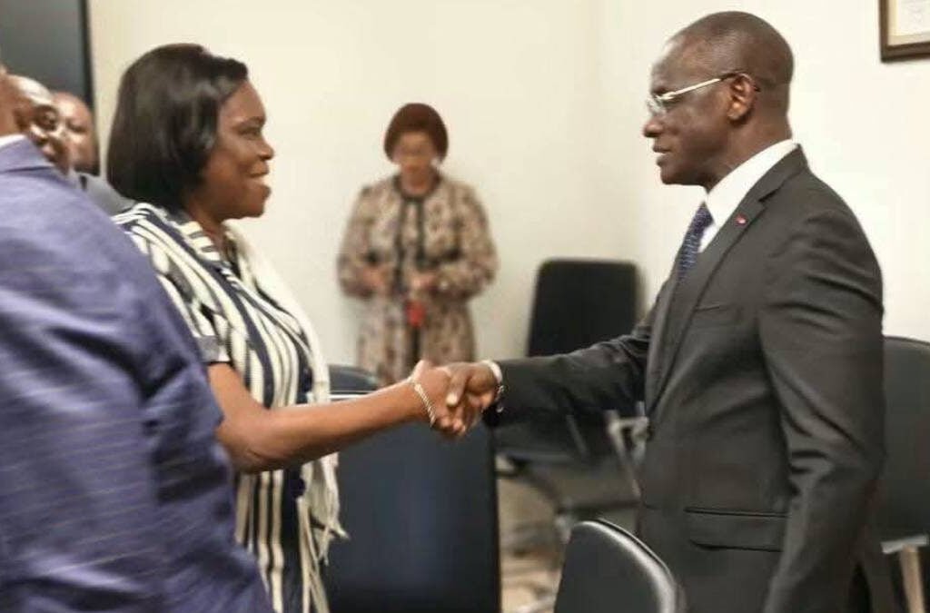 Simone Gbagbo et le ministre de l'Interieur