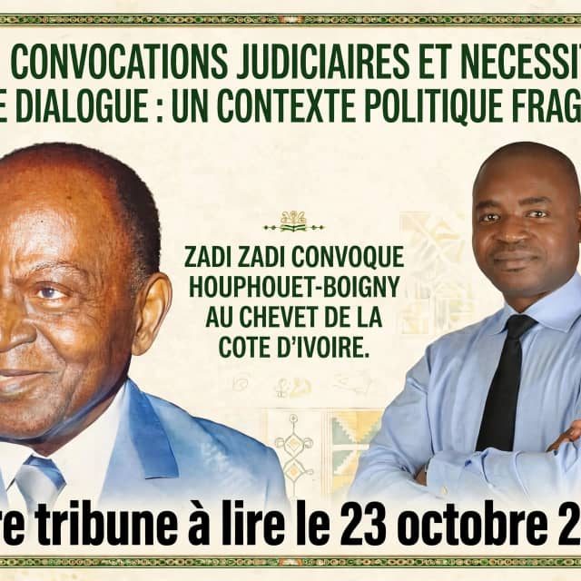 Zadi Zadi , cadre du Pdci  convoque Félix Houphouet Boigny