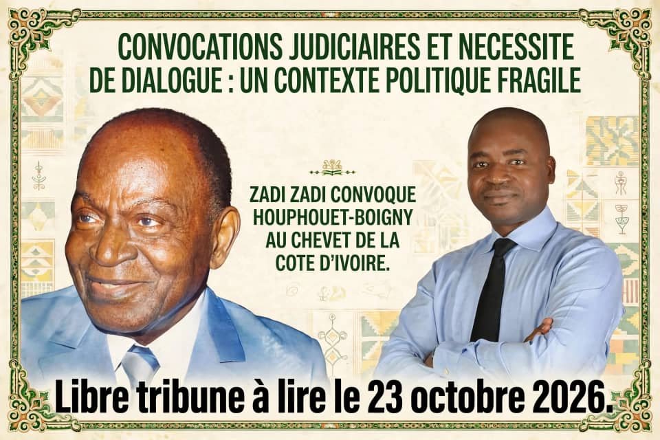 Zadi Zadi , cadre du Pdci convoque Félix Houphouet Boigny
